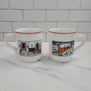 (2) Villeroy & Boch NAIF CHRISTMAS Cups